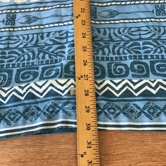 Quicksilver Waterman Collection Comfort Fit Shirt Men XL Blue Geometric Tribal - Picture 6 of 13